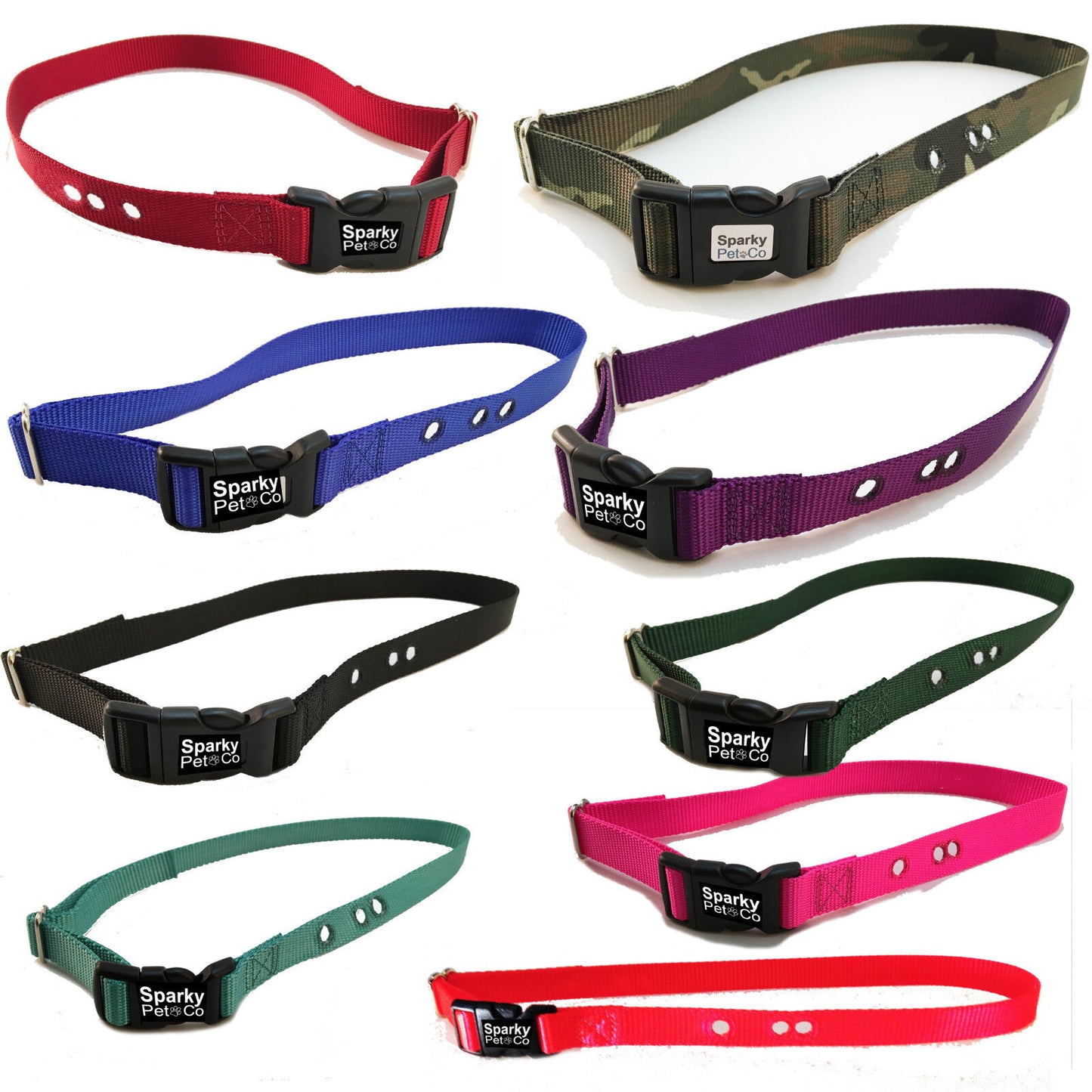 (4) - 1" Nylon Dog -Standard-Bark-Control-Collars 3 Non Consecutive (Bundle)