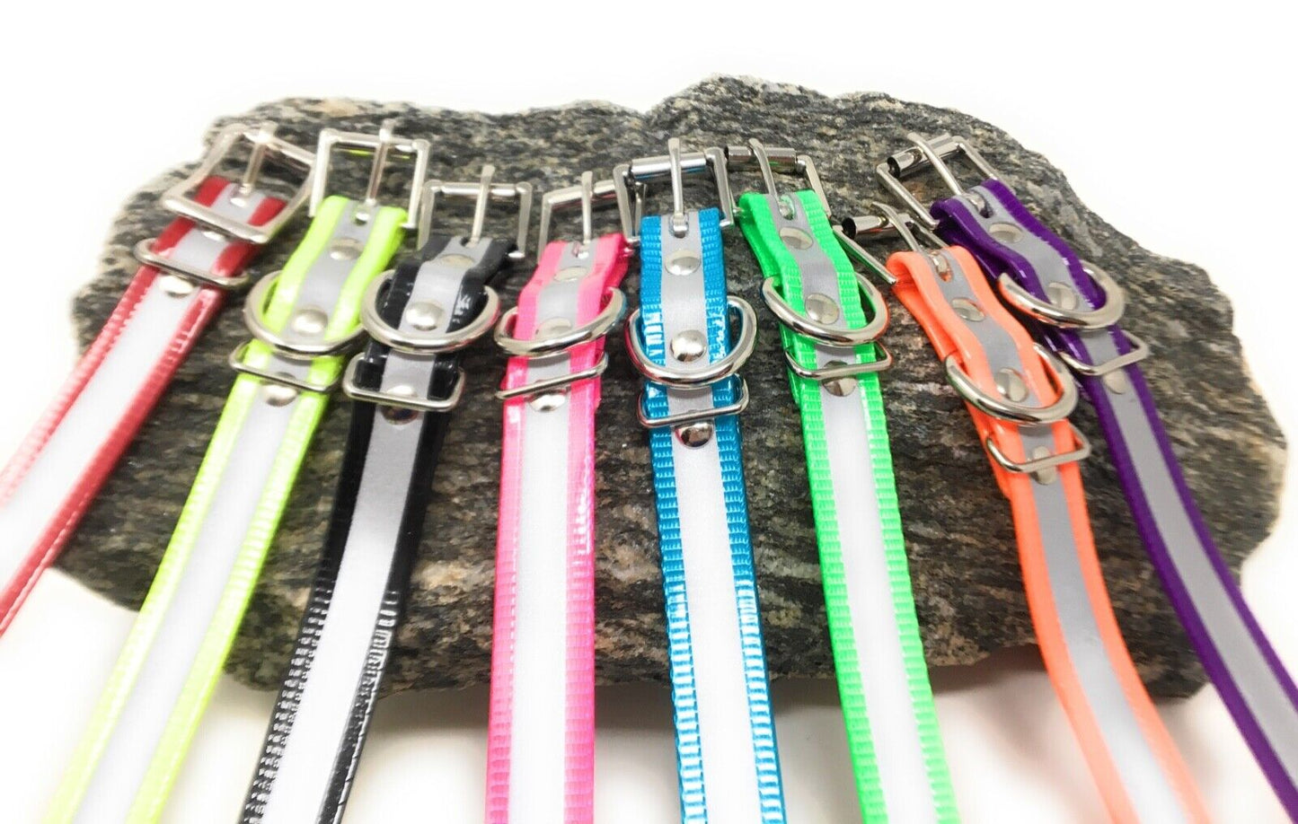 Sparky Pet Co 3/4 inch E Collar Reflective  Replacement Dog Strap- 7 Colors