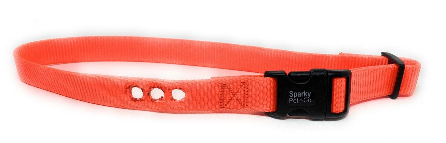 E collar  1" Replacement Strap Fits all Bark Collars-RFA 48 7 COLORS