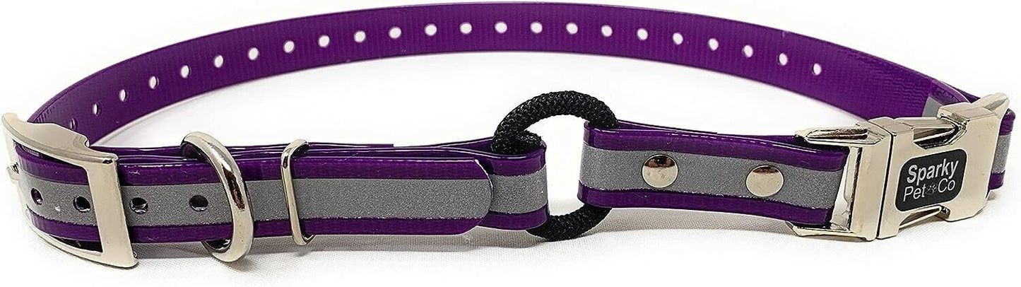 Sparky Pet Co - 1" Reflective Zeus ECollar Replacement Strap Bungee Loop Waterproof