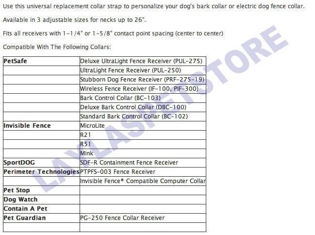 PETSAFE IF- 100 PIF-300 3/4 inch 3 Non Consecutive Replacement Collar Strap/w 529 kit Refresh Kit