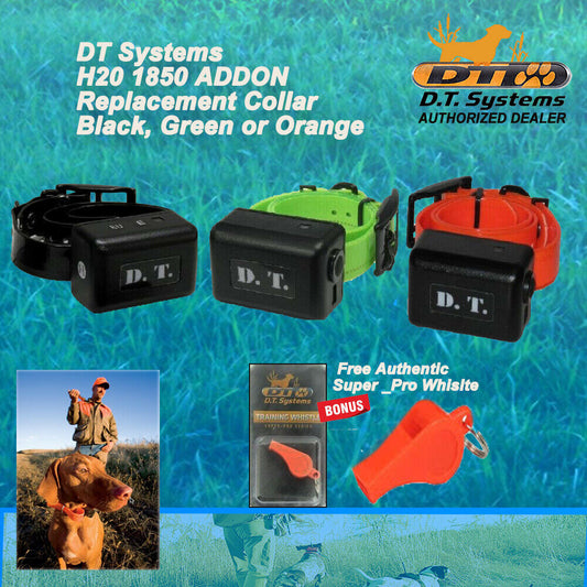 DT Systems H20 1850 ADDON Replacement Collar Black, Green or Orange