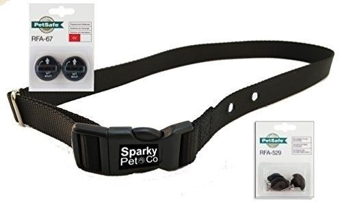 Sparky Pet Co ¾" Replacement Collar 2 Hole 1.25 with  RFA-529 Accessory Pack Refresh Kit