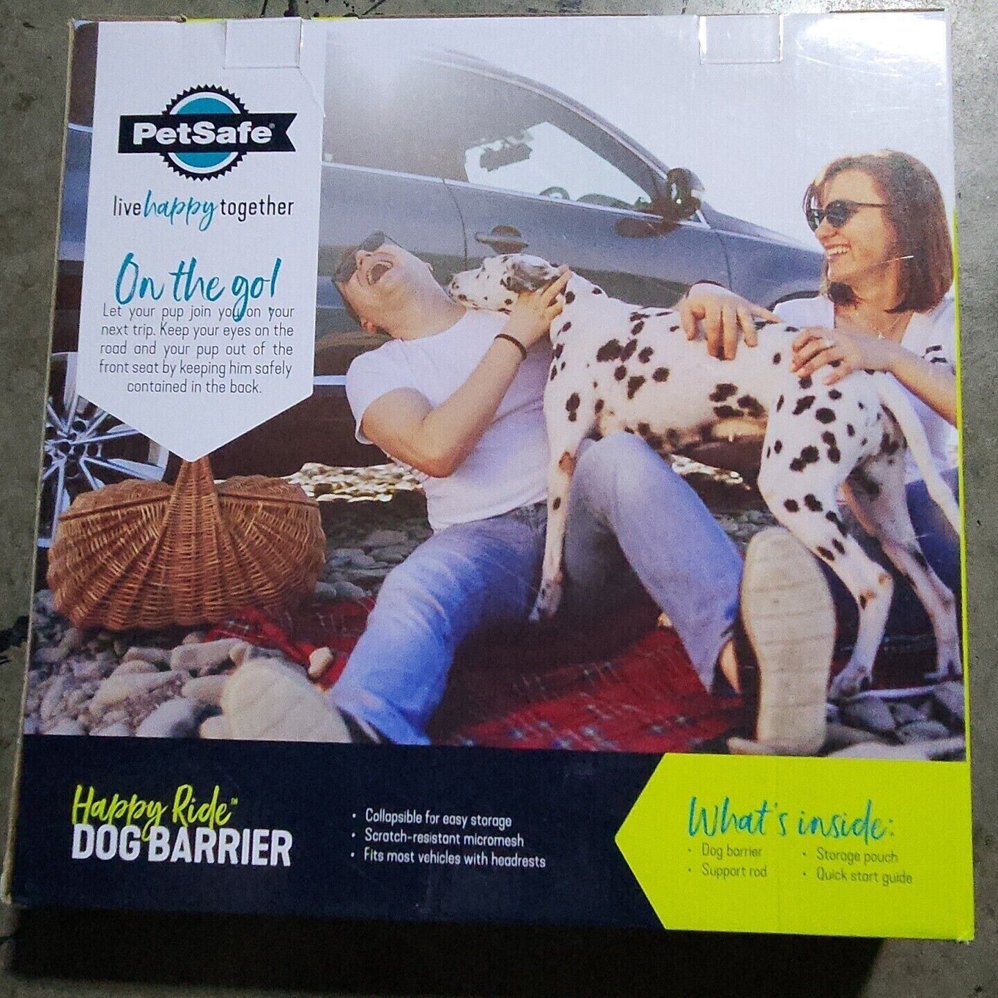 PetSafe Happy Ride Front Seat Dog Barrier Keep Your Pets in the Back Seat