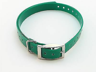 1 INCH Collar, Sq Buckle, Dark Green High Flex Tri Tronics Compatible BY Sparky Pet Co