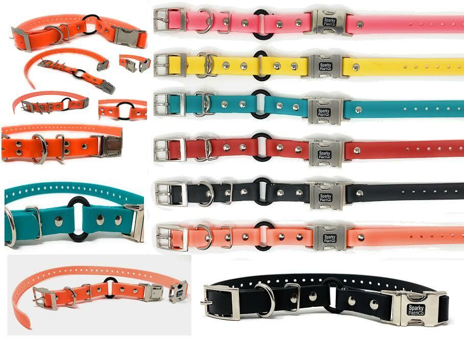 Sparky Pet Co - 3/4" Zeus ECollar Replacement Strap - Bungee Loop Dog Collar Biothane