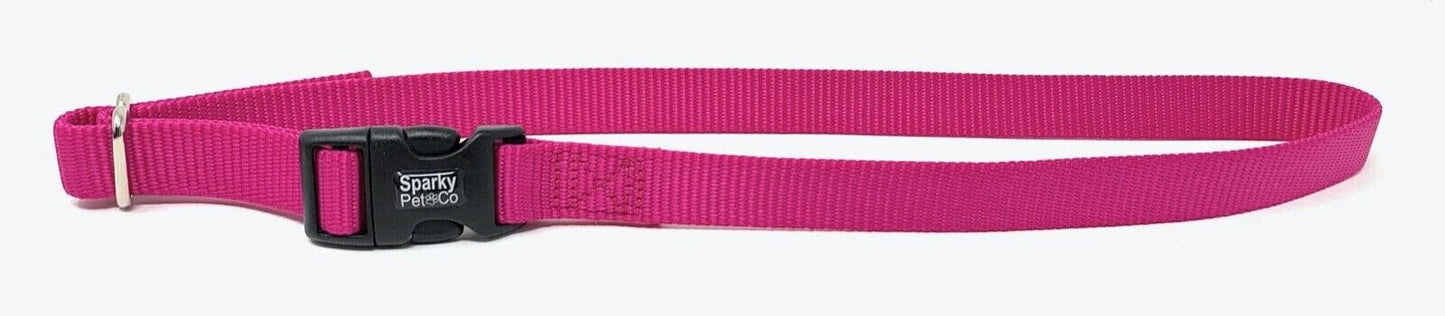 ECollar Replacement Strap 1" - Solid Nylon - Easy Release Dog Collar