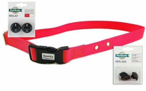 Sparky Pet Co 3/4" Replacement Dog Collar 2 Hole 1.25 + RFA 529 Kit & 67D Alternative