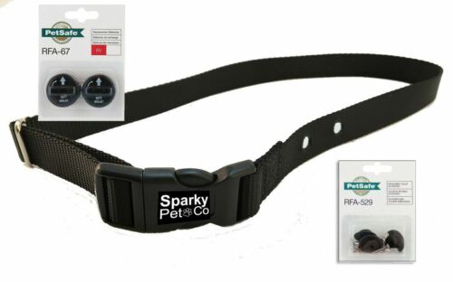 Sparky Pet Co 3/4" Replacement Dog Collar 2 Hole 1.25 + RFA 529 Kit & 67D Alternative