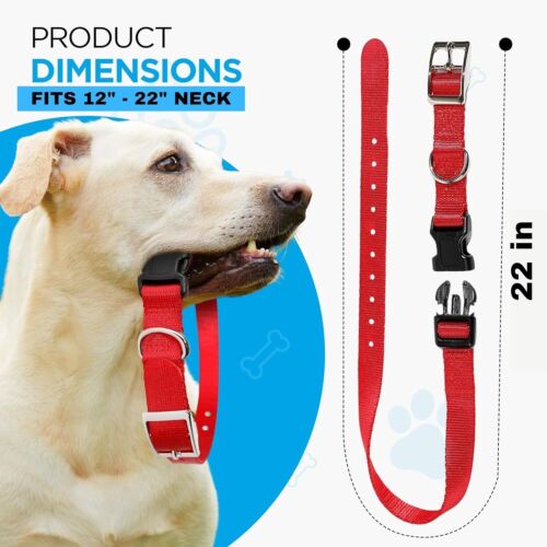 Universal Nylon 3/4" Solid Dog Straps FITS Sonic Bark Yard Park Remote Trainers