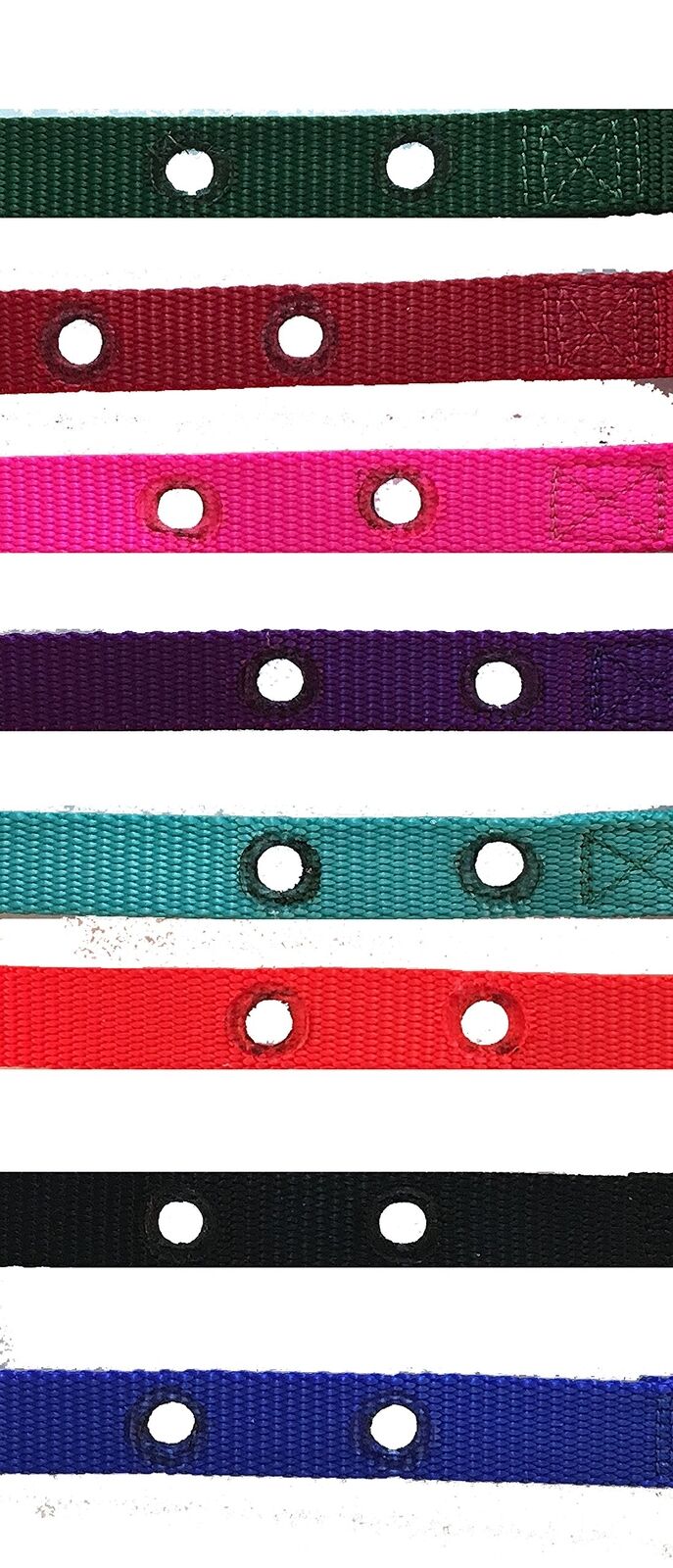 Sparky Pet Co 3/4" 2 Hole Nylon Replacement Receiver Strap 1.25 Between Holes - Red