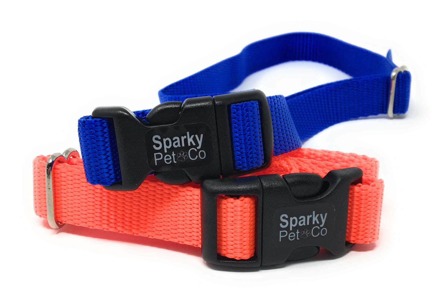 Sparky Pet Co 3/4" Solid Nylon Receiver Replacement Strap for Stubborn Dog Stay - Blue