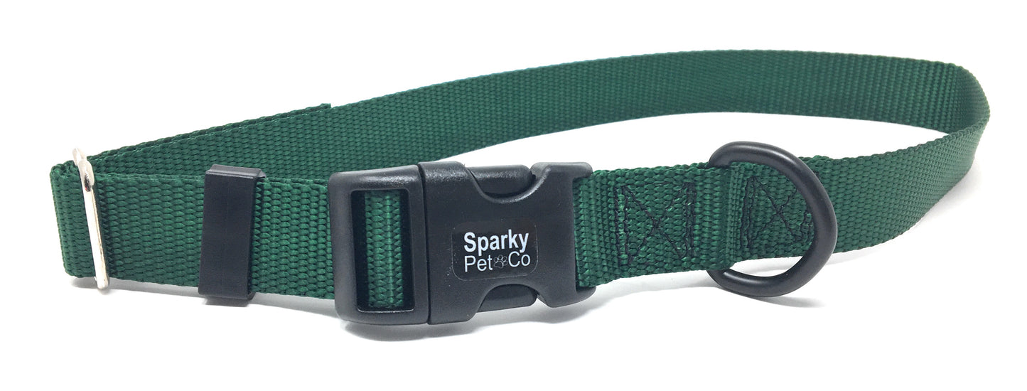 Sparky PetCo 1" Universal Clip-N-Go Adjustable Nylon Dog Collars (Variants)