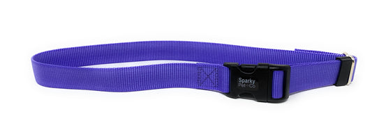 Sparky Pet Co Universal Nylon 1" Solid Dog Straps for Remote Trainers - Lavender