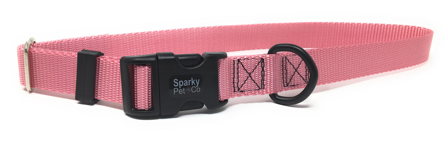 Sparky PetCo 1" Universal Clip-N-Go Adjustable Nylon Dog Collars (Variants)