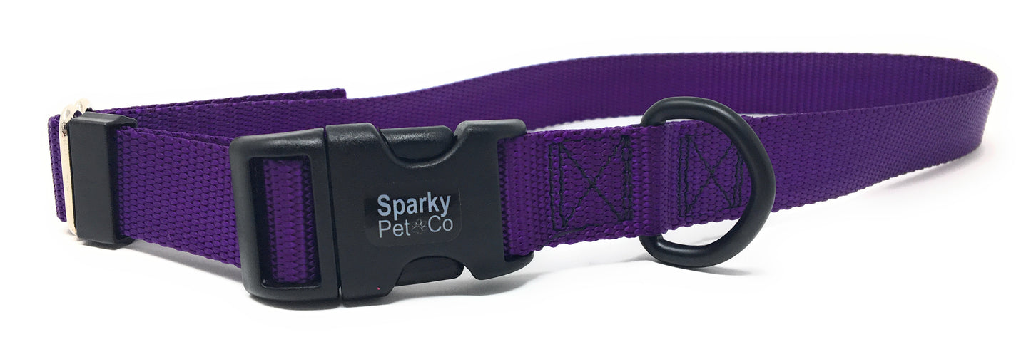 Sparky PetCo 1" Universal Clip-N-Go Adjustable Nylon Dog Collars (Variants)