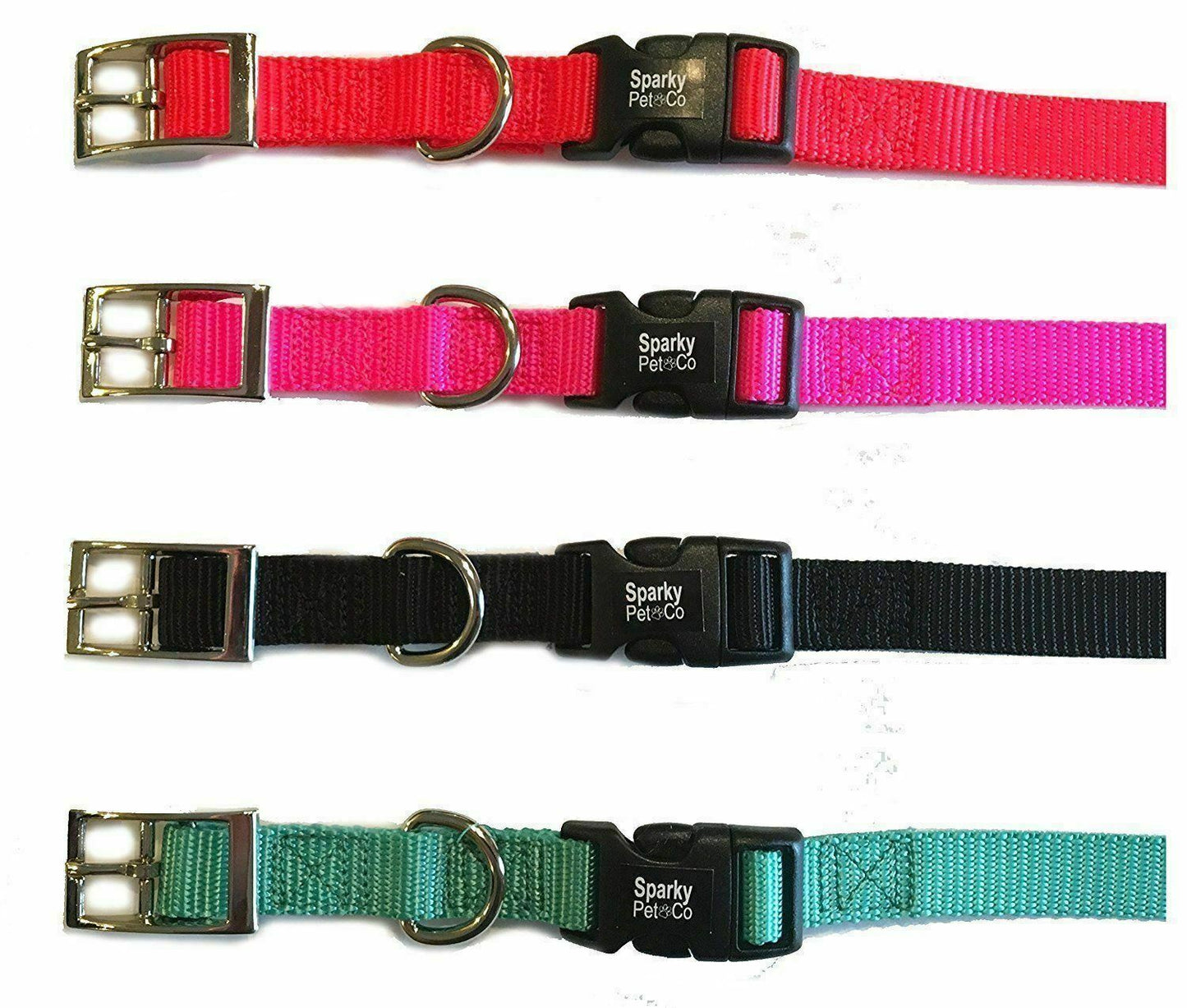 Sparky Pet Co - 3/4" Double Buckle Nylon Collars (Variants)