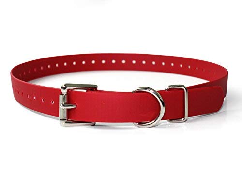 Sparky Pet Co Biothane 3/4" Receiver Replacement Straps - 5 Colors (RED)