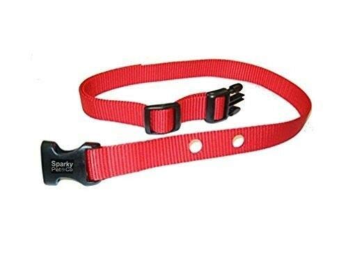 Sparky Pet Co Dog Fence Receiver Heavy Duty Replacement Strap 1",Red