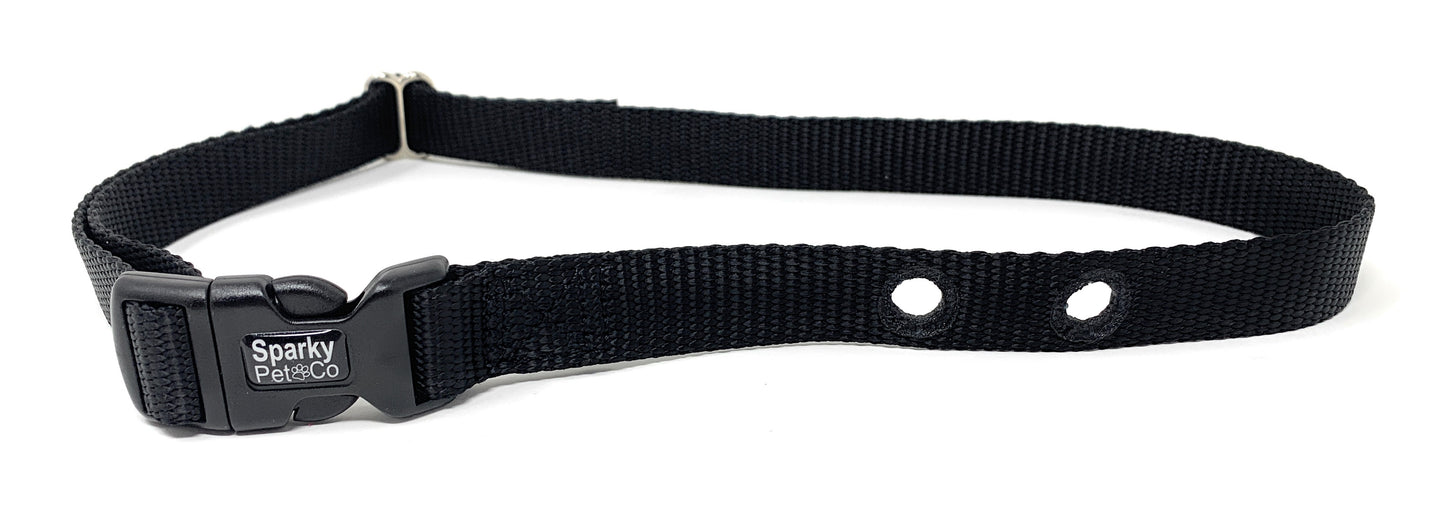 Sparky Pet Co Dog Fence Receiver Heavy Duty Replacement Dog Strap 3/4" Nylon 2 Hole 1.25 - 15 Colors