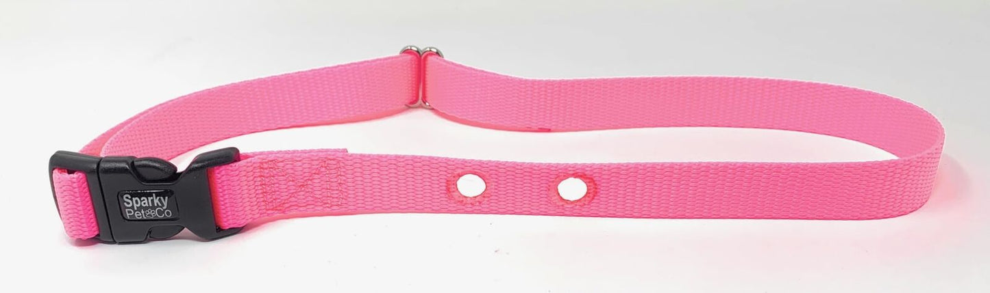 Sparky Pet Co Dog Fence Receiver Heavy Duty Replacement Dog Strap 3/4" Nylon 2 Hole 1.25 - 15 Colors