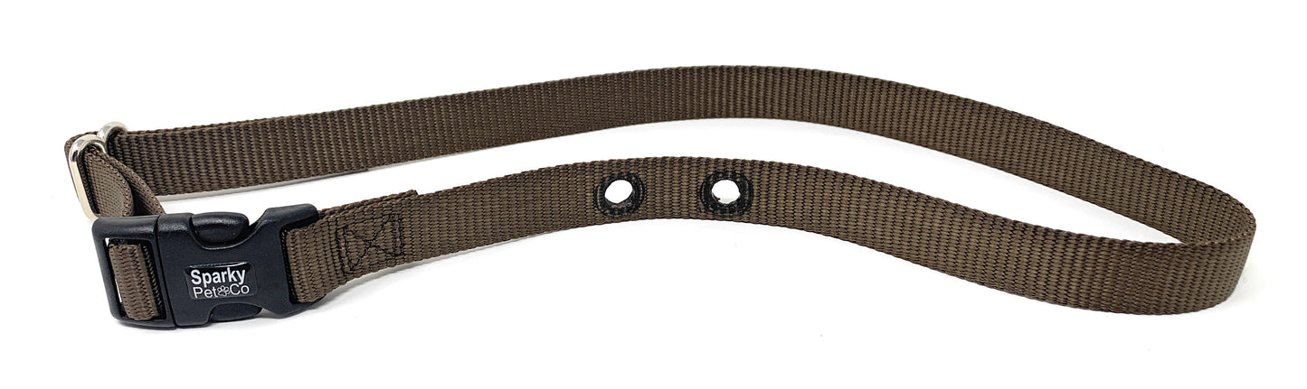 Sparky Pet Co 3/4" Nylon 2 Hole 1.25 Collars for Perimeter, Invisible Fence, Dog Watch, Pet Stop - 15 Colors