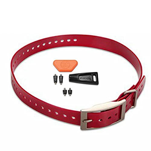 Sparky Pet Co 1� Replacement Strap and TT10 Long and Short Contact Points- Red