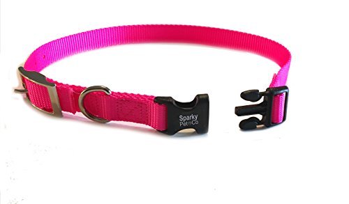 Sparky Pet Co Mini Neon Pink 3/4" Nylon Double Buckle Quick Snap Replacement