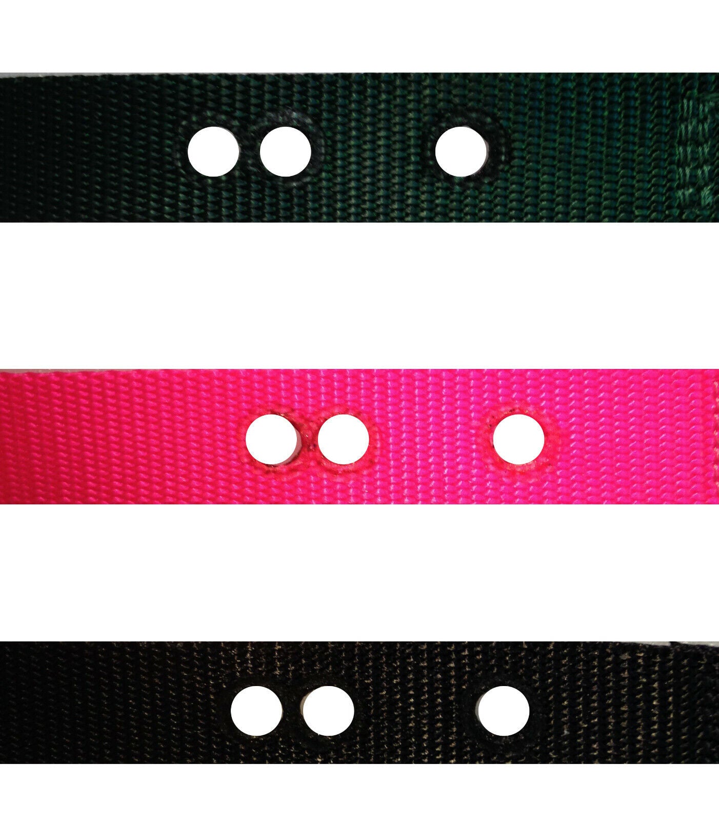 Sparky Pet Co - 1 Inch Nylon Replacement Strap 3 Non Consecutive Holes - 11 Colors