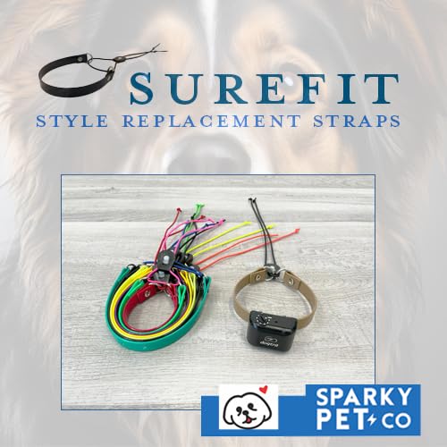 Sparky Pet Co - 3/4" Surefit ECollar Strap - Bungee Dog Collar - Waterproof - Green Camo