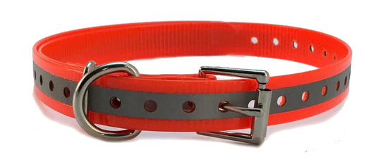 Sparky Pet Co - Reflective Neon Orange 1" Square Buckle High Flex Replacement