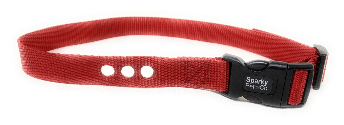 E collar  1" Replacement Strap Fits all Bark Collars-RFA 48 7 COLORS