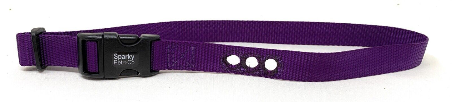 E collar  1" Replacement Strap Fits all Bark Collars-RFA 48 7 COLORS