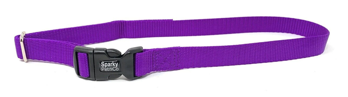 ECollar Replacement Strap 1" - Solid Nylon - Easy Release Dog Collar