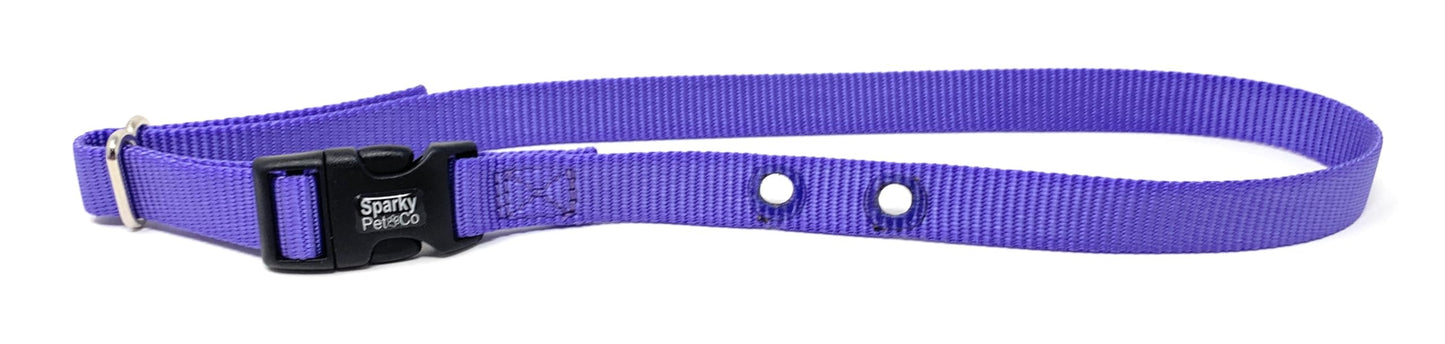 2 Hole Nylon Replacement Receiver Strap 1.25 Between Holes Purple