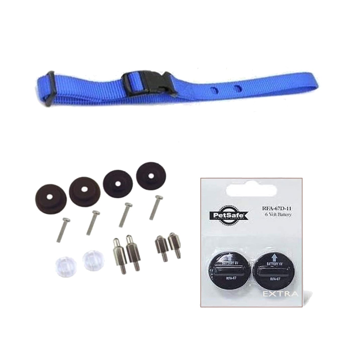 3/4 Nylon 2 H 1.25 Replacement Strap with RFA 529 Kit & 2-67-D-11 Batteries Blue