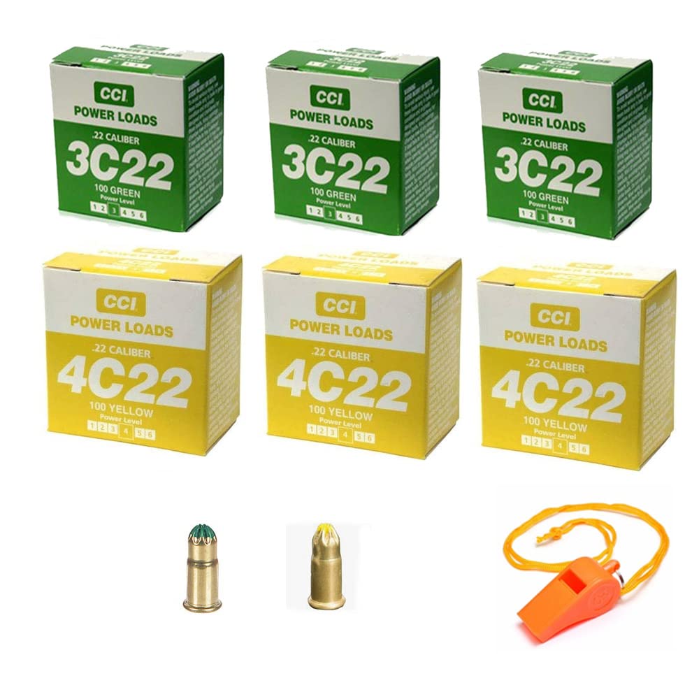 DT Systems .22 Caliber Power Loads 3C22 and 4C22 Blank Power Loads-6 Boxes