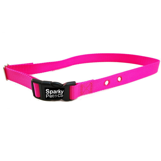 Neon Pink Heavy Duty 3/4" Nylon Replacement Strap 2 Holes 1.25" Apart