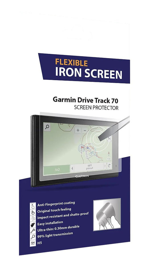 Flexible Iron Screen Protectors for the Garmin DriveTrack 70