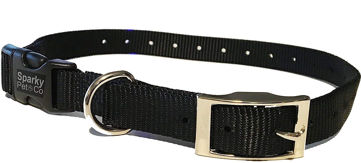 Nylon 1" Quick Snap Dog Collar, Black New