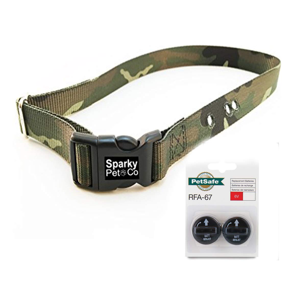 Sparky Pet Co IF Compatible 3/4" BC103 Replacement Bark Collars with 2 Batteries