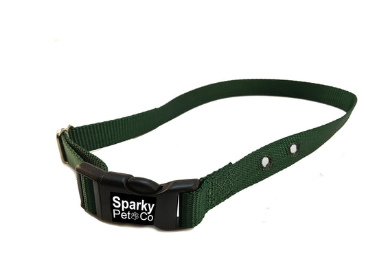 Sparky Pet Co - Green 3/4-inch 2 Hole Collar - Compatible with Petsafe Systems