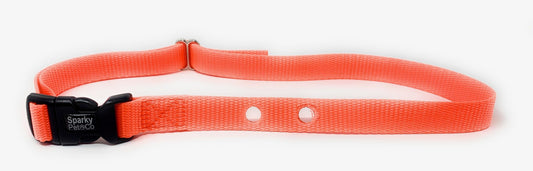 ECollar Replacement Strap 2 Hole Nylon Bark, Wireless Fence - 3/4" x 31"- Red