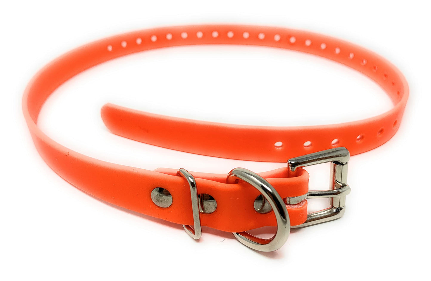 Sparky Pet Co Genuine Biothane 3/4" Replacement Straps - 5 Colors (Orange)