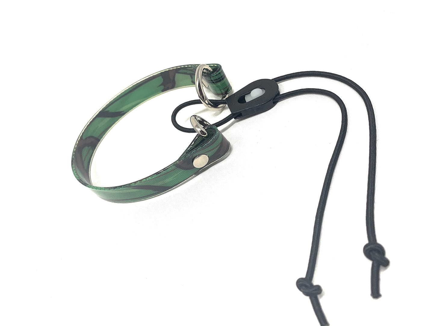 1" Green Camo High Flex Bungee Surefit Quick On/Off Full Grip E Collar Strap Dogtra