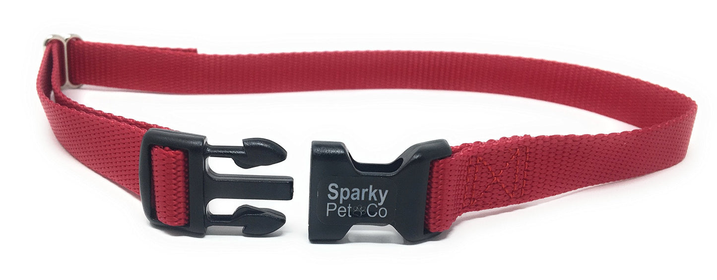 Universal Nylon 3/4" Solid Dog Straps FITS Sonic Bark Yard Park Remote Trainers