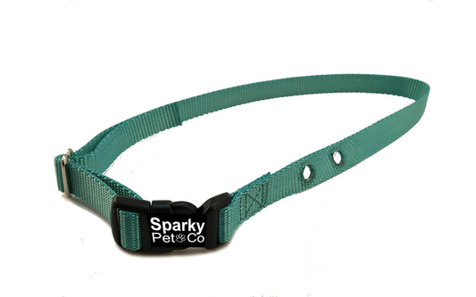 Sparky Pet Co All e-Collar Systems for a RFA 41 1" Small Teal Nylon 2 Hole 1.25"