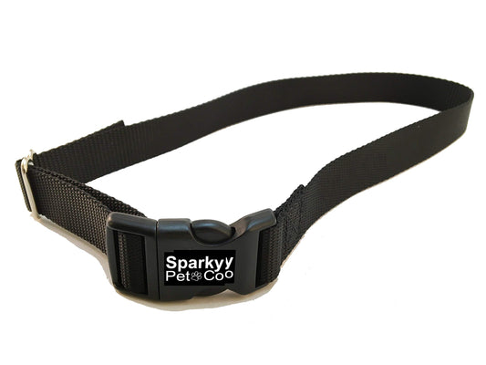 3/4 Nylon Solid Replacement Strap Wireless and In Ground Systems (Black)