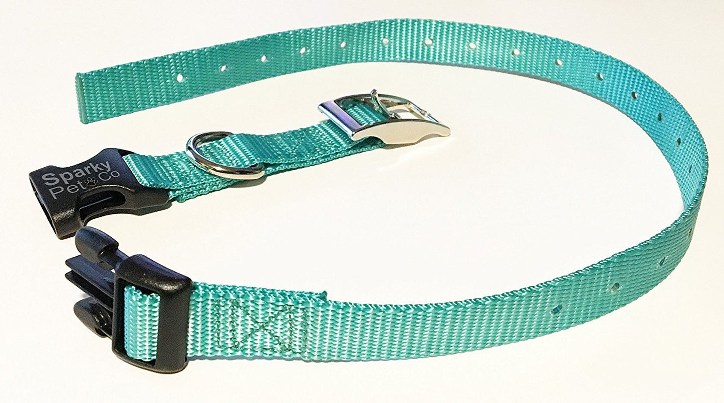 Sparky Pet Co - ECollar Replacement Strap - Double Buckle Dog Collar - Rugged