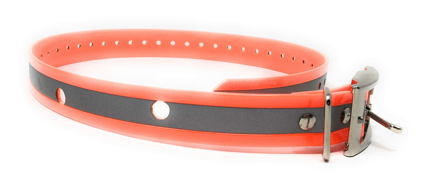 Sparky Pet Co 1" Heavy Duty Astro DC40 Reflective Orange Replacement Collar